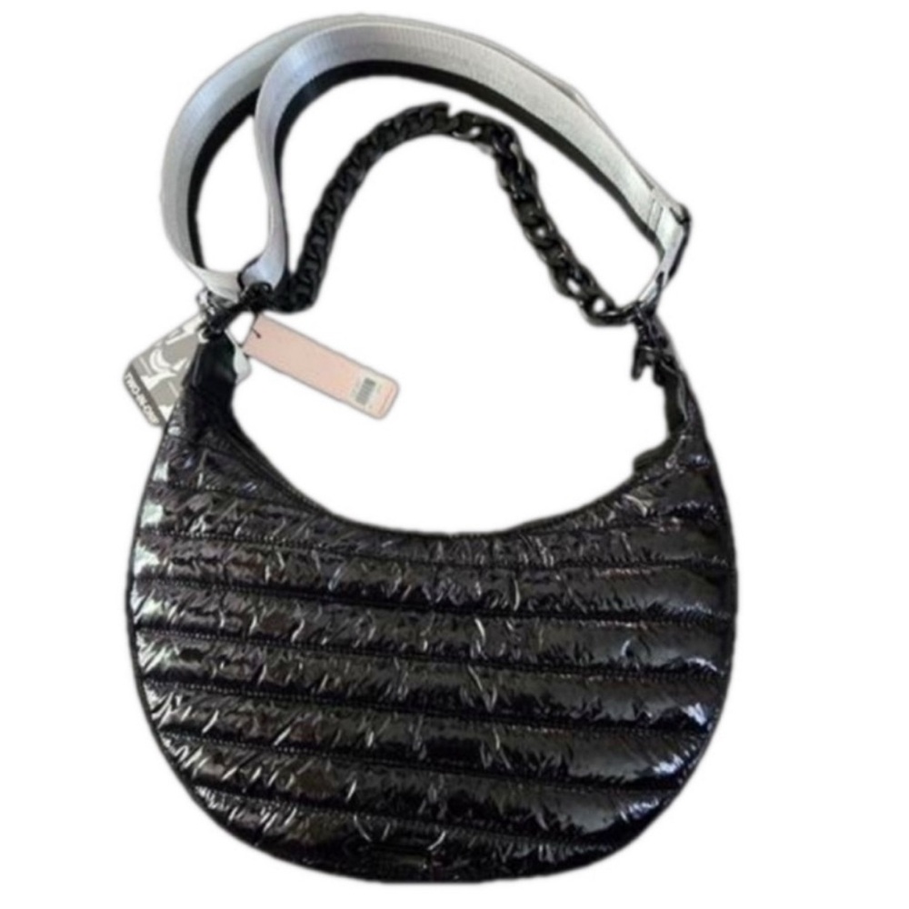 BCBGeneration Black Quilted 2 in 1 Crossbody / Shoulder Bag